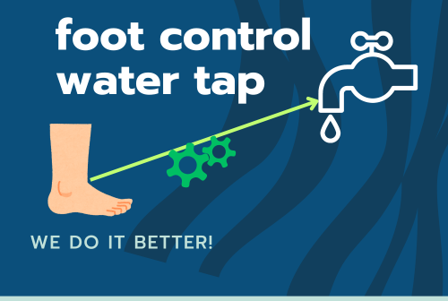 Foot-Controlled Water Tap - Complete Assembly